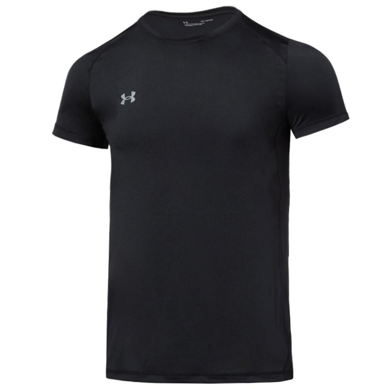 Under Armour Streaker Short Sleeve Shirt Black Men s 23500506-001 L