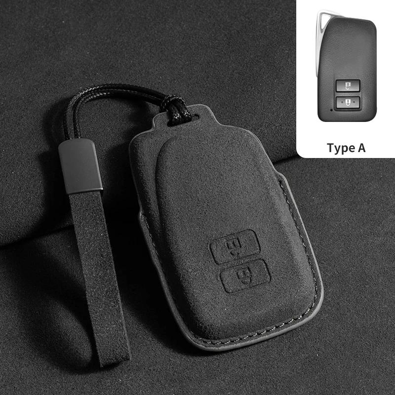 Interior Mouldings Suede Car Key Cover for Lexus NX ES UX US RC LX GX IS RX 200 250h 350h LS 450h 260h 300h UX20