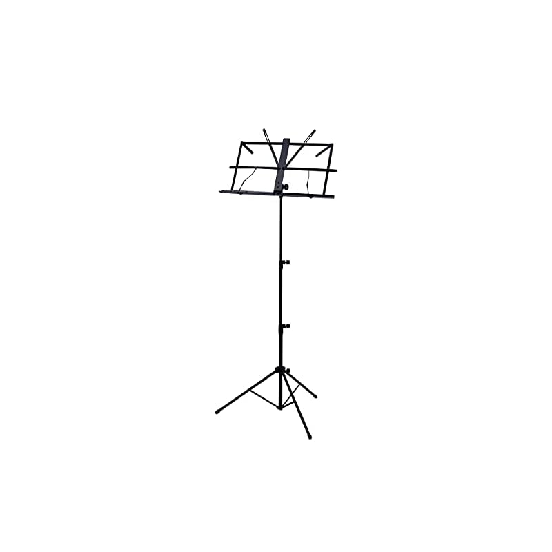 Kikutani Music Folding Lightweight Music Stand, Black, Portable MS-30