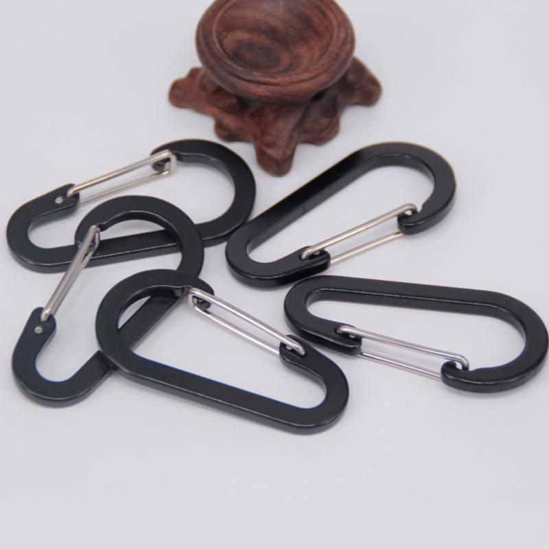 6.1cm Aluminum Carabiners Clip, Set of 4, for Camping, Hiking, Outdoor and Gym