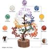 Crocon Seven Chakra Gemstone Tree Feng Shui Money Bonsai Positivity Home Decoration Ornament Healing Crystals (004)