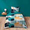 Parure Housse De Couette - Sprinte - 140 X 200 Cm - 100% Coton - Certification Oeko-Tex® - 1 Taie 63 X 63 Cm