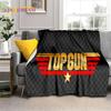 Top Gun Schild Tom Cruise Kampfjet Weiche Flanelldecken, Überwurfdecke Bequeme Decke für Picknick Betten Sofa Haus Schlafzimmer Geschenke