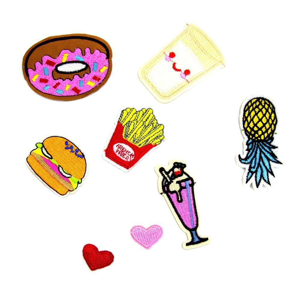 Buy 8PCS Clothing Badges Craft Iron On Embroidery Apparel Accessories Embroidered Appliques