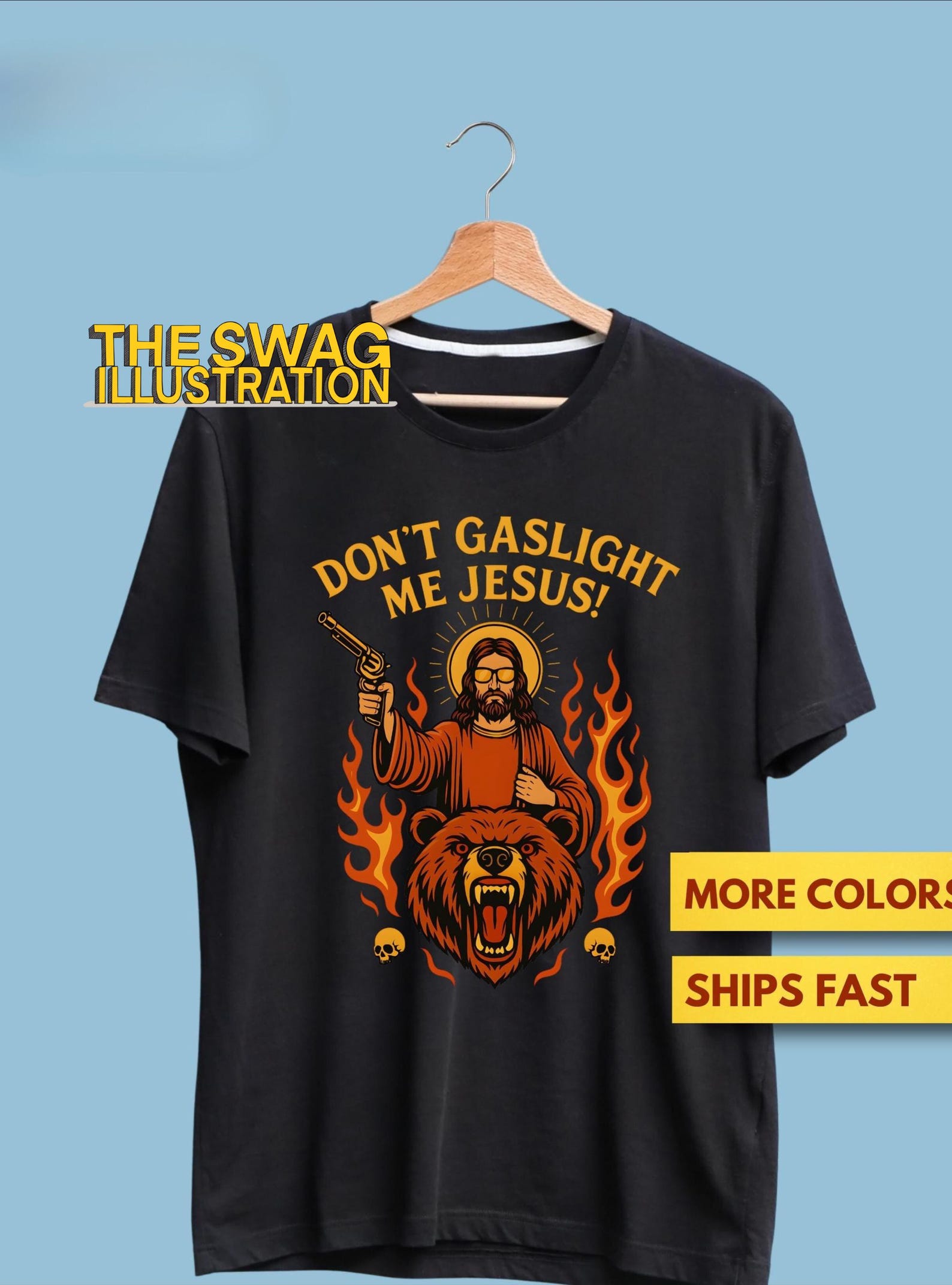Don t Gaslight Me Jesus Dungeon Crawler Carl Shirt, Dungeon Crawler Carl Fans GifT shirt, LitRPG Book Series Shirt, Sarcastic Jesus Gift Tee 4XL
