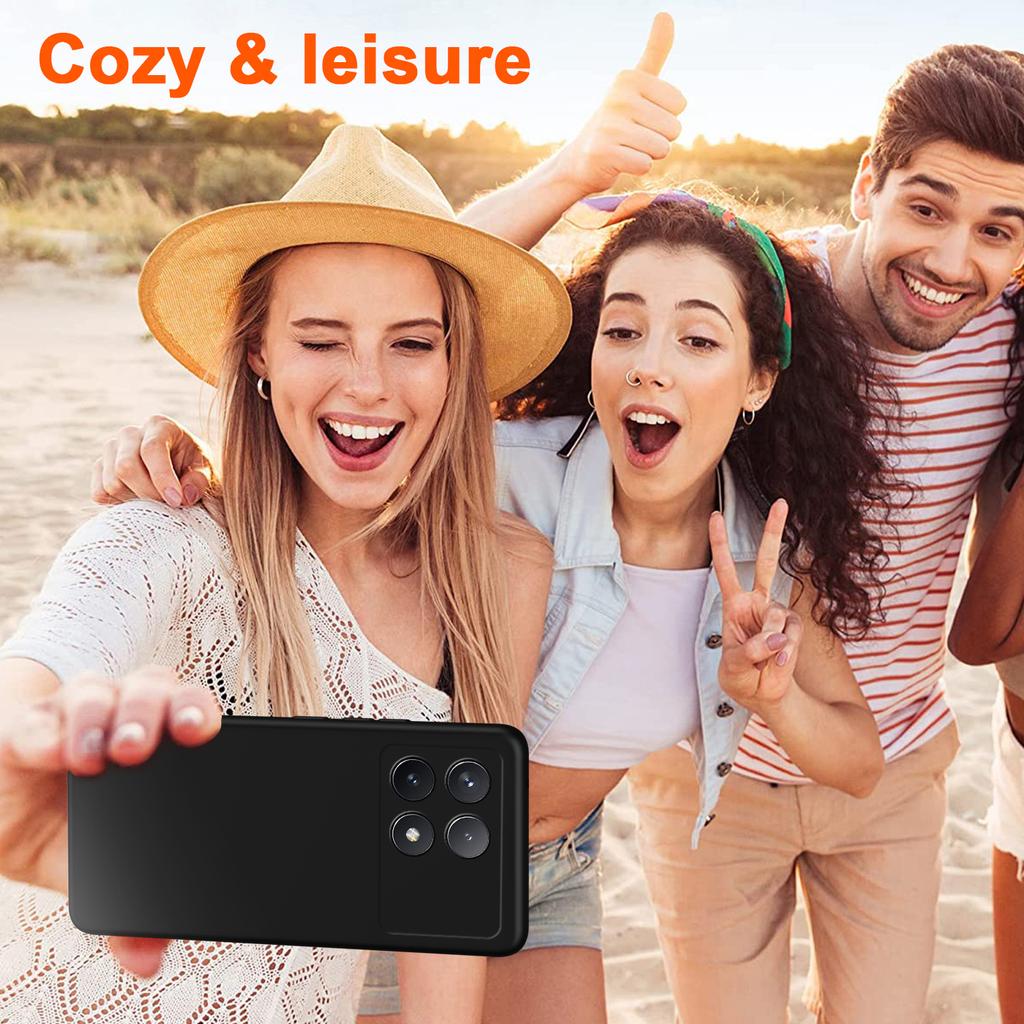 For Xiaomi Poco F6 Pro 5G/Redmi K70 5G/K70 Pro 5G Case 2.2mm TPU Phone Cover with Fiber Lining