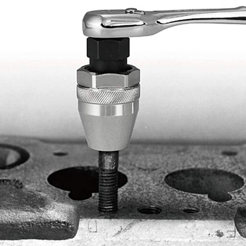 Screw Bolt Removal Tool 3/8Inch Damaged Bolt Stud Extractor Used With Impact/Ratchet Wrench For Rust Painted Damaged Waste Bolts