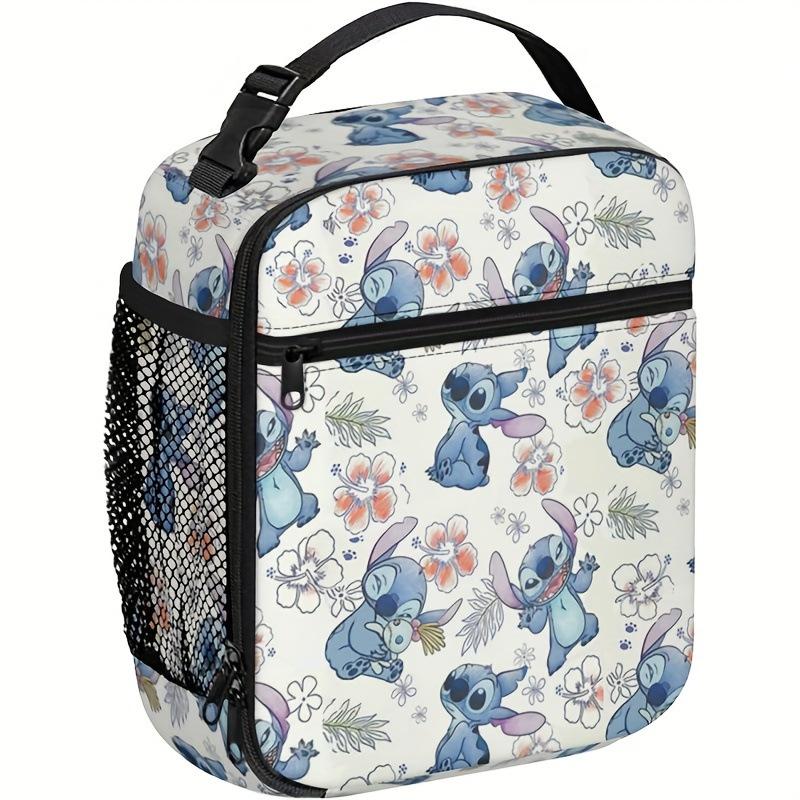 Qi Portable Lunch Bag Primary And Secondary School Students Full Printed Meal Bag Ice Bag Picnic Ice Bag