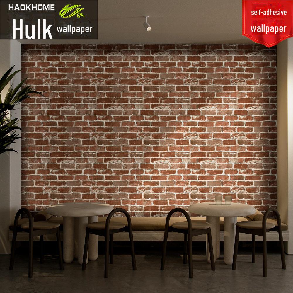 "3M Silná Samolepicí Vodotěsná PVC Tapeta Vzor Cihla": Retro design červených cihel pro restaurace a rekonstrukce"