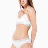 Calvin Klein Comfortable Thin Strap Heart Shaped Neck Bralette Women Underwear White QP1668O-100