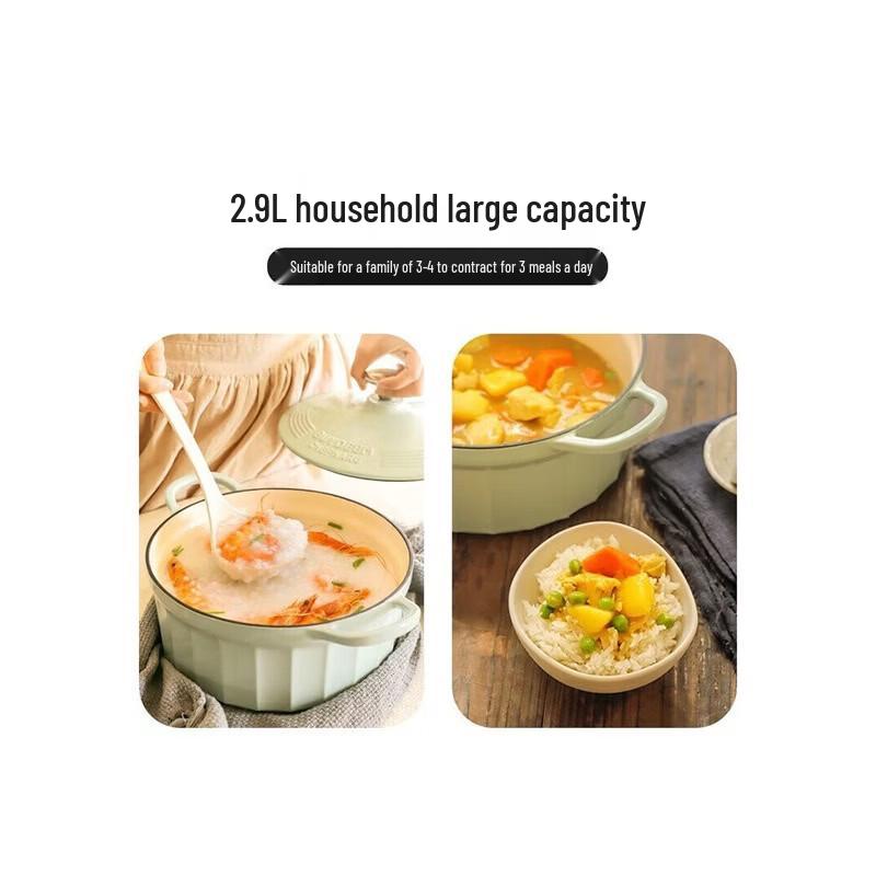 Buydeem CP521 Enamel Cast Iron Soup Pot