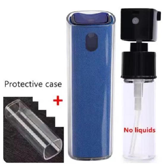2 In 1 Phone Screen Cleaner Spray Portable Tablet Phone Touch Screen Cleaner Microfiber Cloth Set Glass Mini Cleaning Artifact