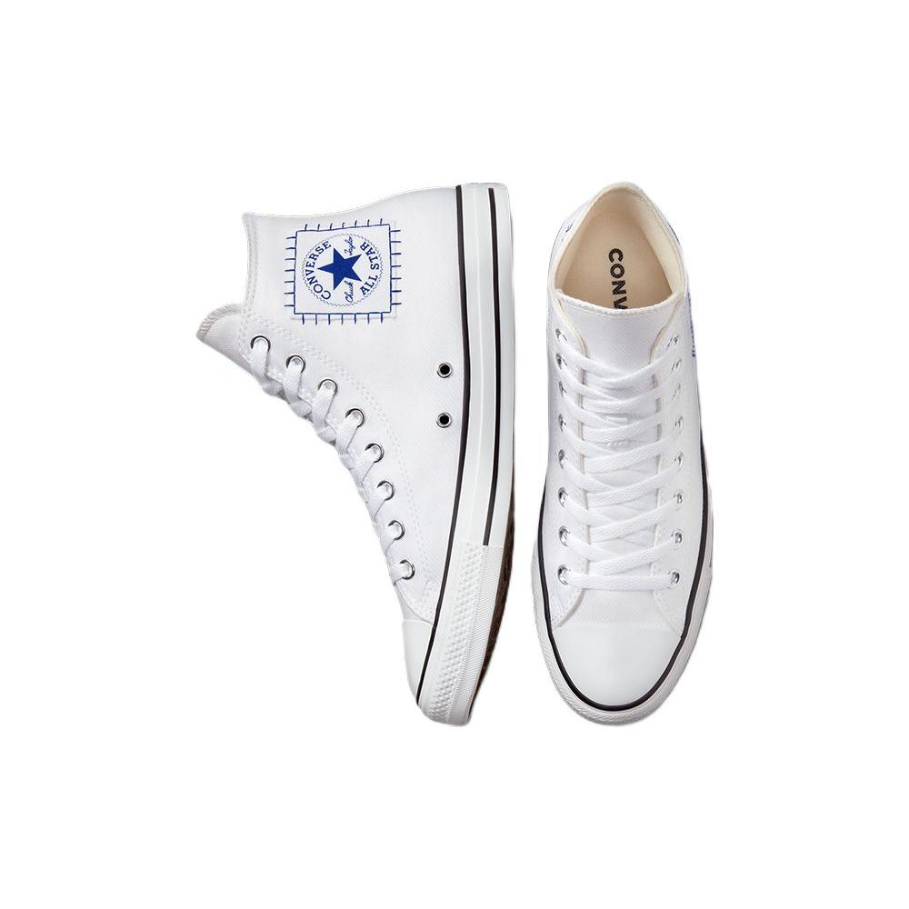 Converse Chuck Taylor All Star Trendy Lightweight High-Top Canvas Shoes Unisex Sneakers White Blue A00779C