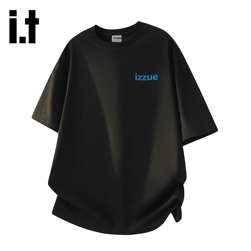 Izzue Unisex Heavyweight Cotton Letter T-Shirt 3XL