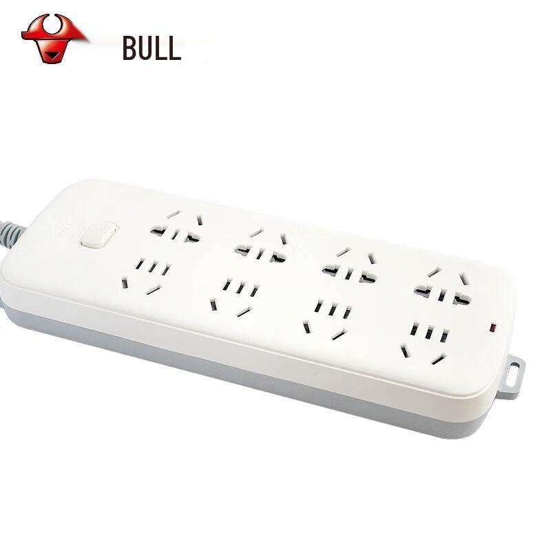 BULL 8-Outlet Power Strip CN Plug (adapter Included)