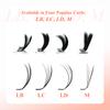 IFORME Wild Multiple Layered Camellia Eyelash Pre-glued Base Easy Fan Wispy Fluffy Eyelash Extension LB LC LD M LU