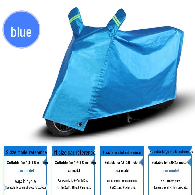 Four Seasons Universal Thickened Motorcycle & Electric Car Dustproof, Waterproof Cover
