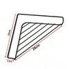 Triangle Stainless Steel Sink Drain Rack Load Bearing Large Capacity Drainable Kitchen Caddy for Sink Corner Organization