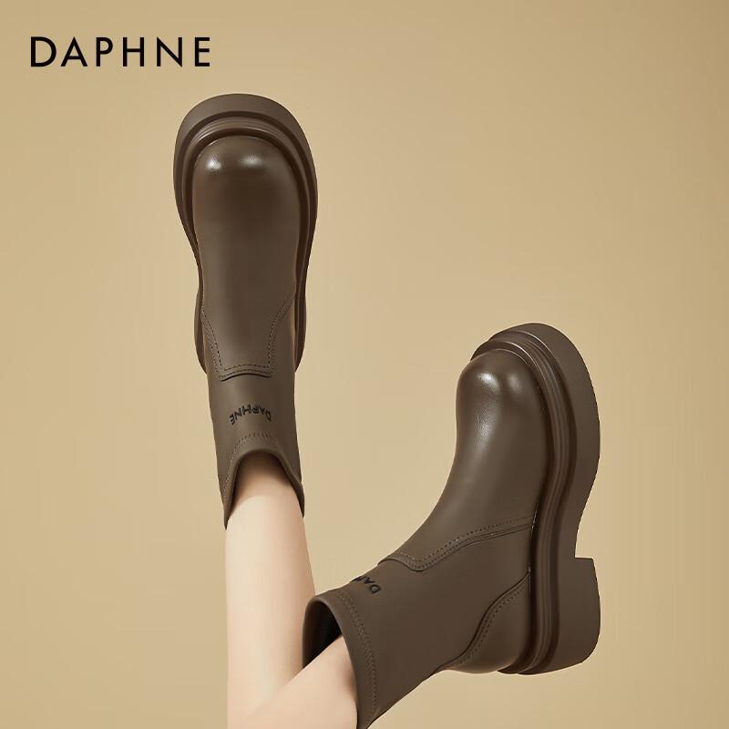 Daphne Women s Fleece-Lined Platform Ankle Boots 36