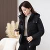 Women’s Short Windproof Thicken Warm Winter Jacket With Detachable Hood