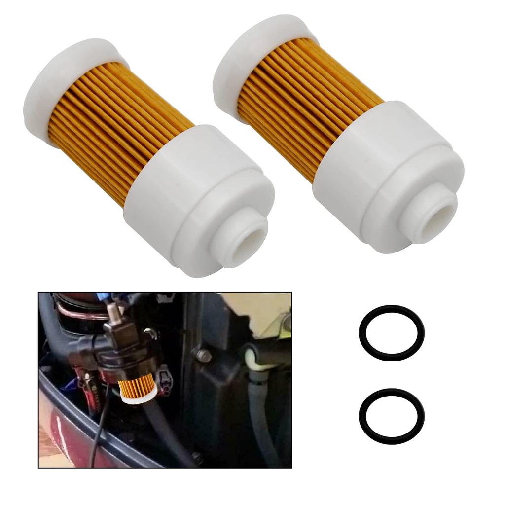 150-175-200-225-250-300 Fuel Filter Element Outboard Replacement for Yamaha 68F-24563-10-00 2 Pack
