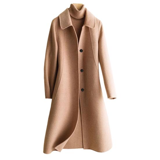 Wintermantel, warm, kältebeständig, weich, für Damen, einfarbig