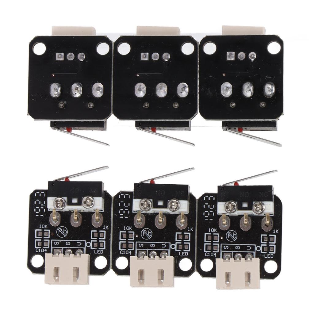 6Pcs Printer Limit Switch 3 Pin N   ON   C Control Durable Better Toughness 3D Printer Parts