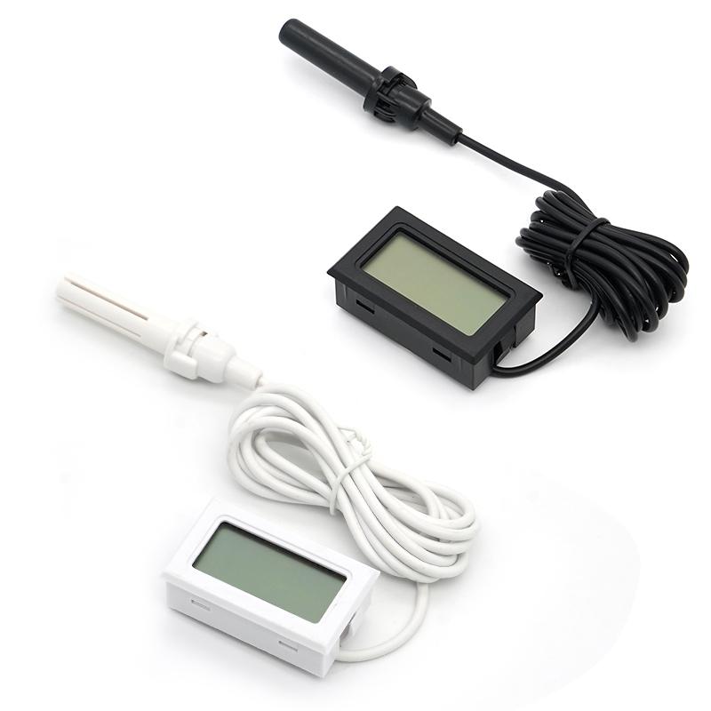 Mini Convenient Digital LCD Thermometer Sensor Hygrometer Gauge Refrigerator Aquarium Monitoring Display Humidity Detector