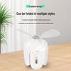 Modern Cross-Border LED Folding Leaf Lamp for Home Bedroom: E27 Screw Base, Crystal Design, Detachable Fan Blades