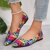 Fashion Shallow Mouth Large Flat Bottom Pointed Single Shoes for Women