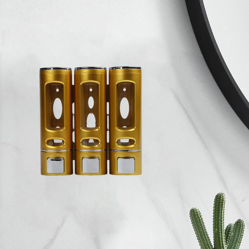 400ml Soap Dispenser 3 In 1 Soap Dispenser Bathroom Black Versatile Wall-mounted Design Easy To Use High-quality Materials