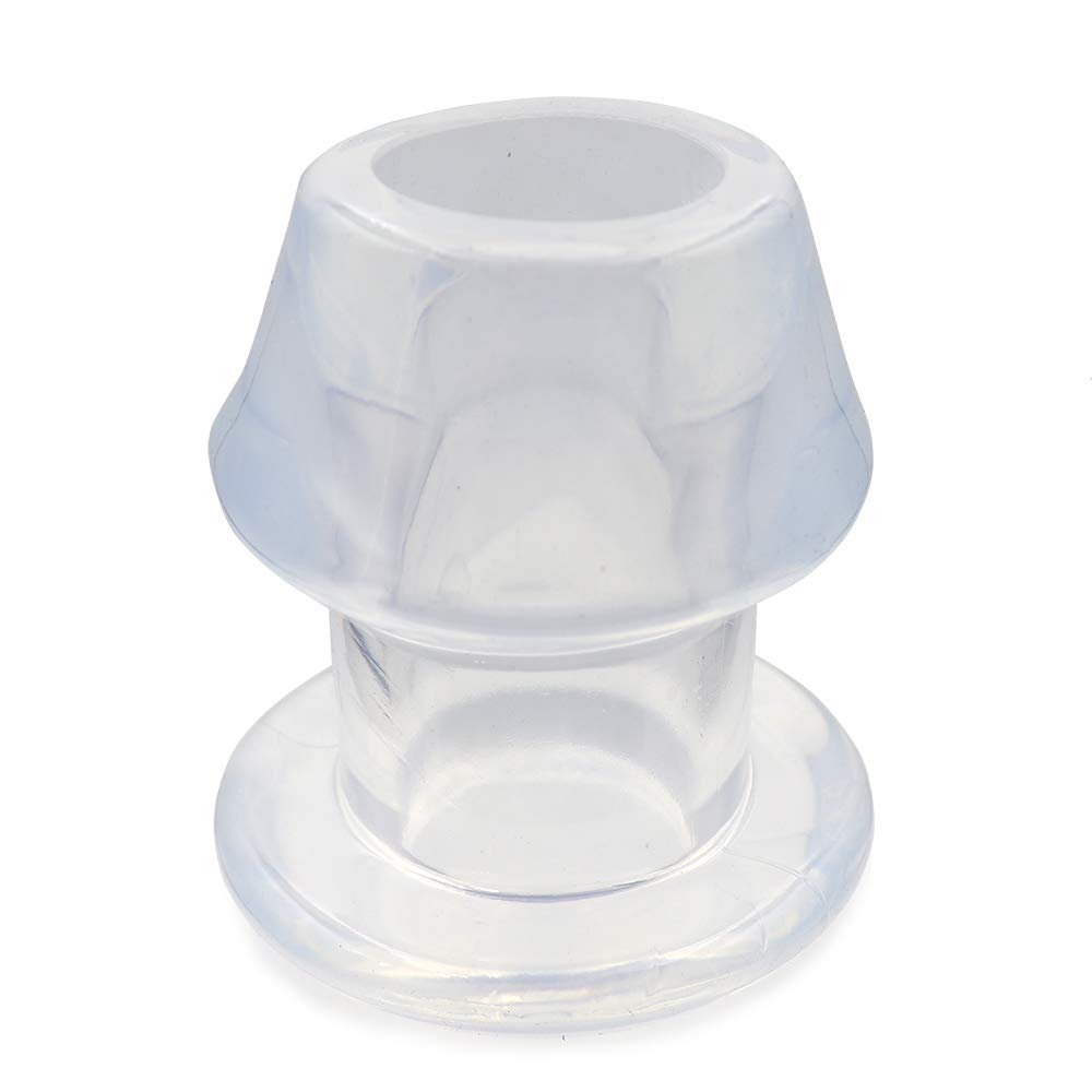 Stretch Master Anal Plug Clear Transparent Expandable Cleaning Tunnel Plug (XL Size)