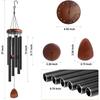 Large Aluminium Wind Chimes 37" Inches To Create A Zen Atmosphere for Outdoor,Garden,Patio Decoration with Wind Catcher Gifts