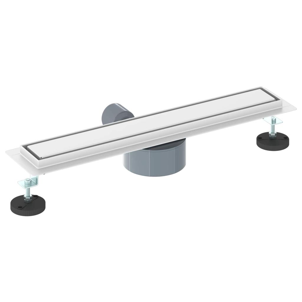 2 in 1 Shower Drain with 360 degrees Siphon Silver 54 x 11 x 9.5 cm