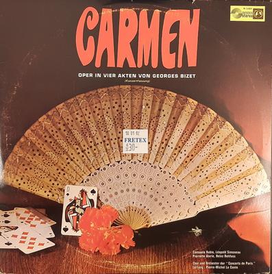 LP Record GEORGES BIZET ORCHESTRE DES CONCE Carmen Oper In Vier Akten Von Geo SMS2409 Concert Hall Germany Classical Used