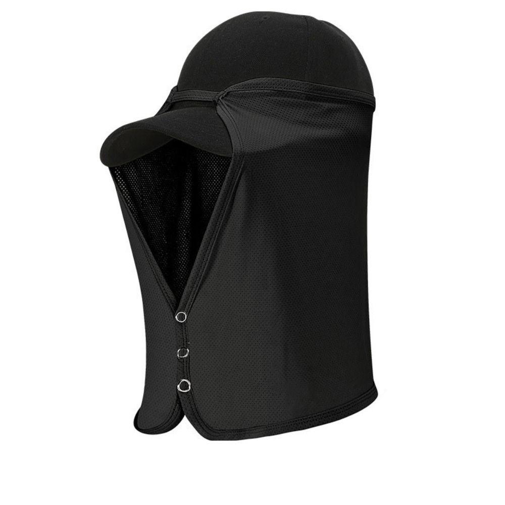 

Гольф Пеший туризм Защитная маска для лица Спорт на открытом воздухе Ice Silk Солнцезащитные маски для лица и шеи Кепка Шарф чёрный