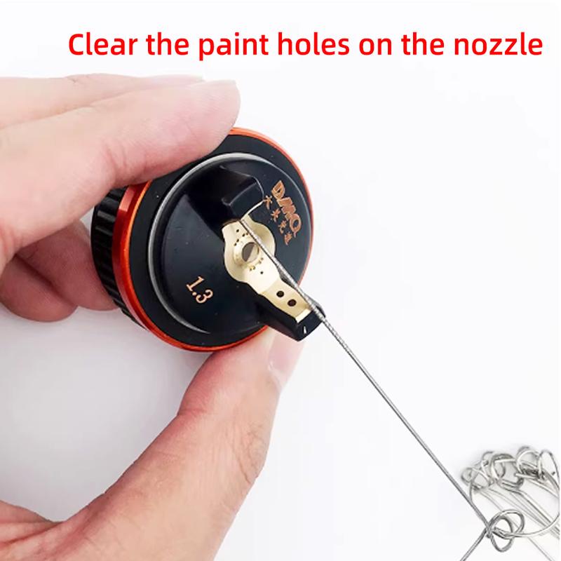 A 21-piece Set Of Car Paint Spray Gun Cleaning Brush Nozzle Pipe Unblocking And Cleaning Brush Cleaning Needle Tools