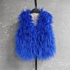 Autumn Winter Eco-Friendly Fur Women's Vest Artificial Fur Lamb Wool Warm Sleeveless Coat Clothing