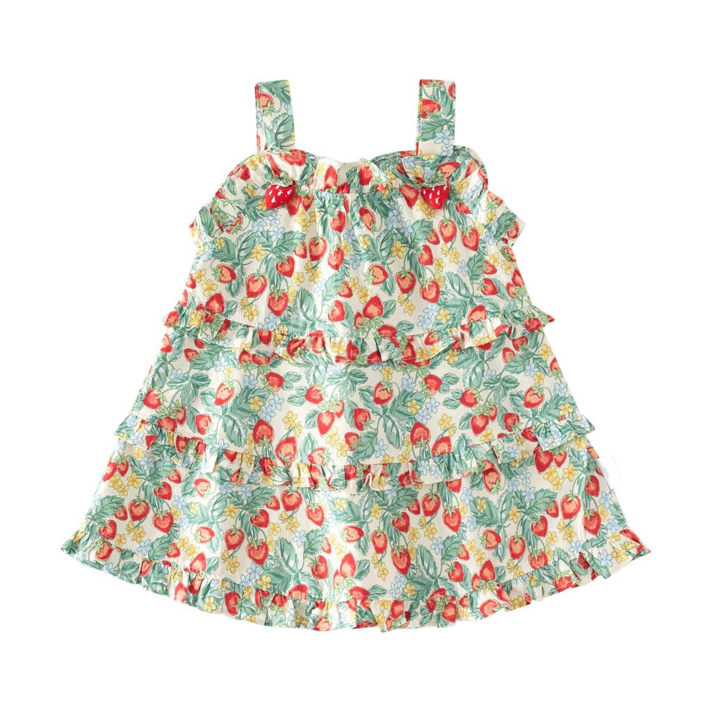 Summer 2025 Princess Dress for Girls - Baby Doll Collar Skirt