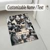 Personalized Crystal Velvet Carpet,Ayliva Custom Printed Name, Plush Area Rug For Home Indoor Decor