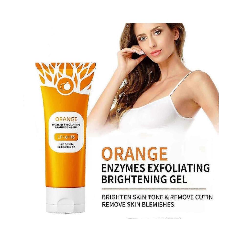 Orange Enzymes Exfoliating Brightening Gel Moisturizing Smoothing Tighten Pores Whitening Brightening Exfoliating Peeling Gel 100g