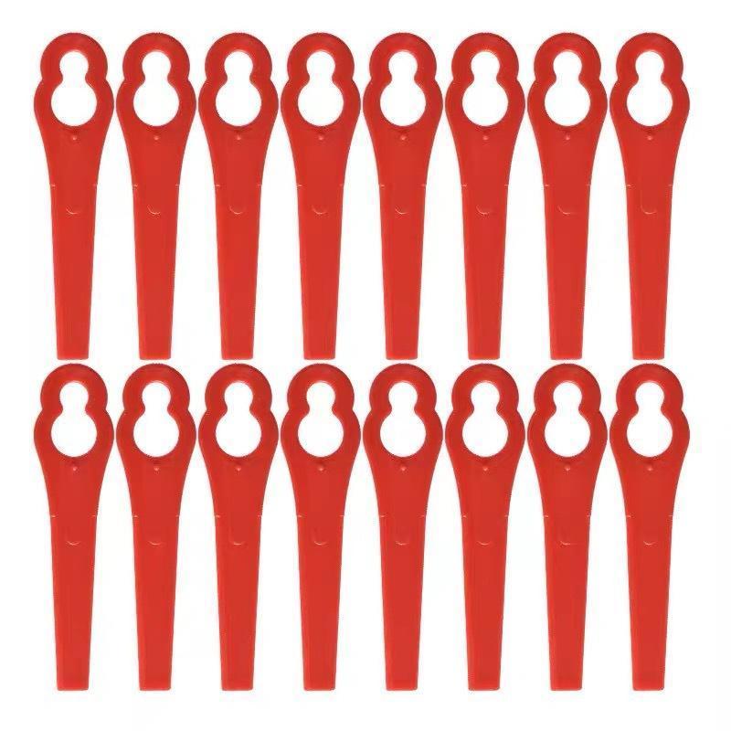 100Pcs Plastic Cutter Blades For Electric Cordless Grass Trimmer Strimmer Tool Grass Trimmer Blades Replacement Garden Tool