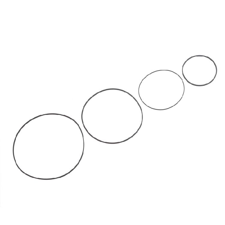 Pack of 4 Black Rubber Radio Belt Drive Belts for M-9990 M-9994 M-9994K