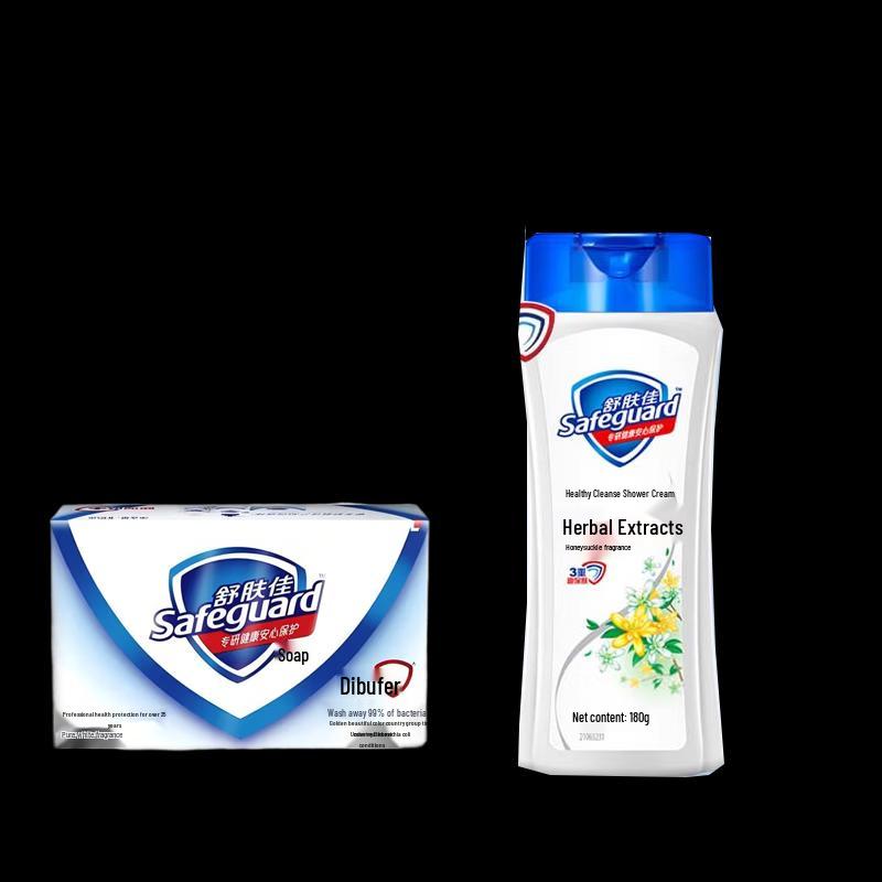 

Набор: Гель для душа Жимолость и Белое мыло Safeguard