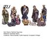 Religious Holiday Display Items 11 Pcs Christmas Nativity Scene Set, Resin Mini Figurines Tabletop Decor, Home Decor Holy Family Angel Shepherd