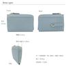 [Couth] Fragment Case, Mini Wallet, Card Case, Coin Purse, Genuine Leather, Slim, Small, Compact, L-Shaped Zipper, Gold