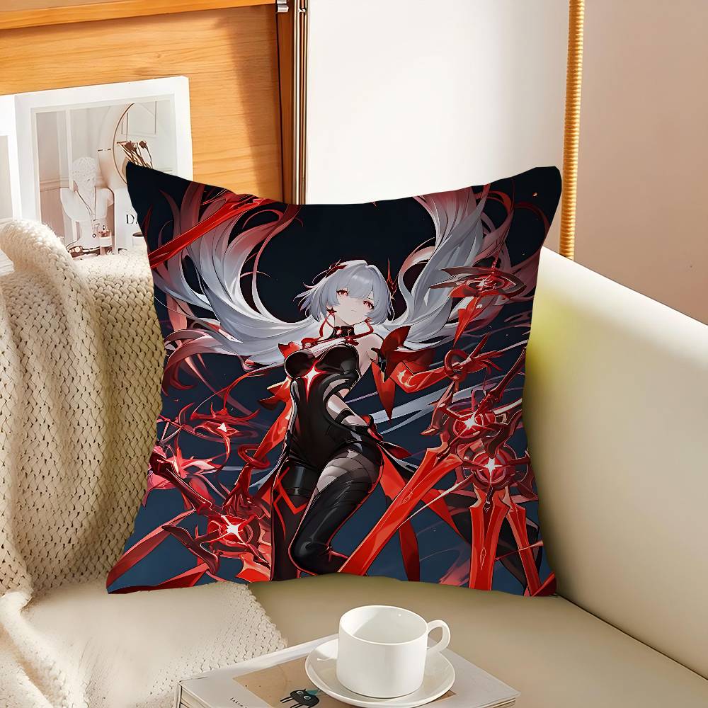 Honkai Star Rail Cartoon Cushion Cover Pillow Cover Decor Pillowcase Printed Cushion Case For Couch