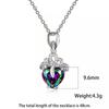 RUI RUI YU Luxury Gold Color Love Heart Necklace Ladies Fashion Small Fresh Clavicle Necklace Jewelry Gift