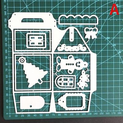 1 Pcs Gift Box Die Metal Cutting Dies Frame Craft Cutting Die Embossing Stencil for Handmade Paper Card Making Scrapbooking