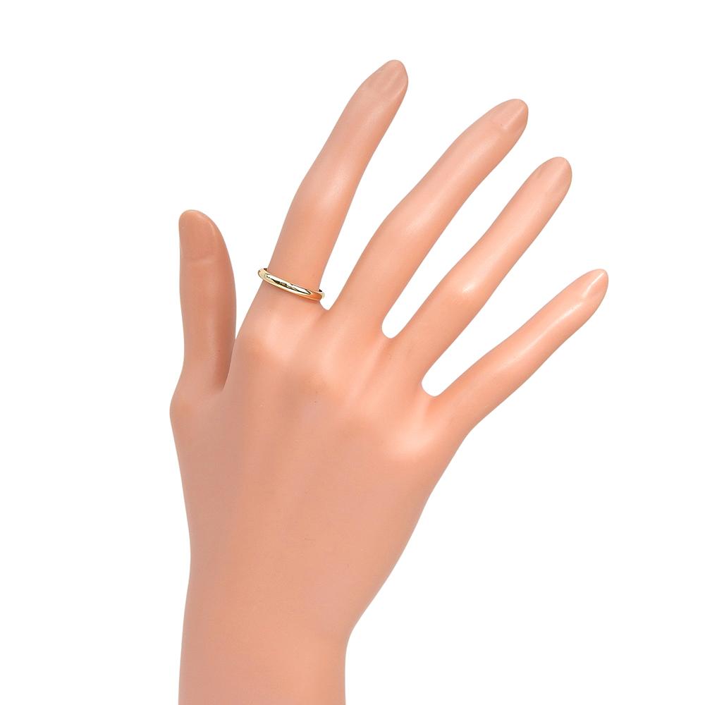 CARTIER 1895 Classic Wedding Ring K18 yellow gold #6.4(US Size) 2.2g Women Used